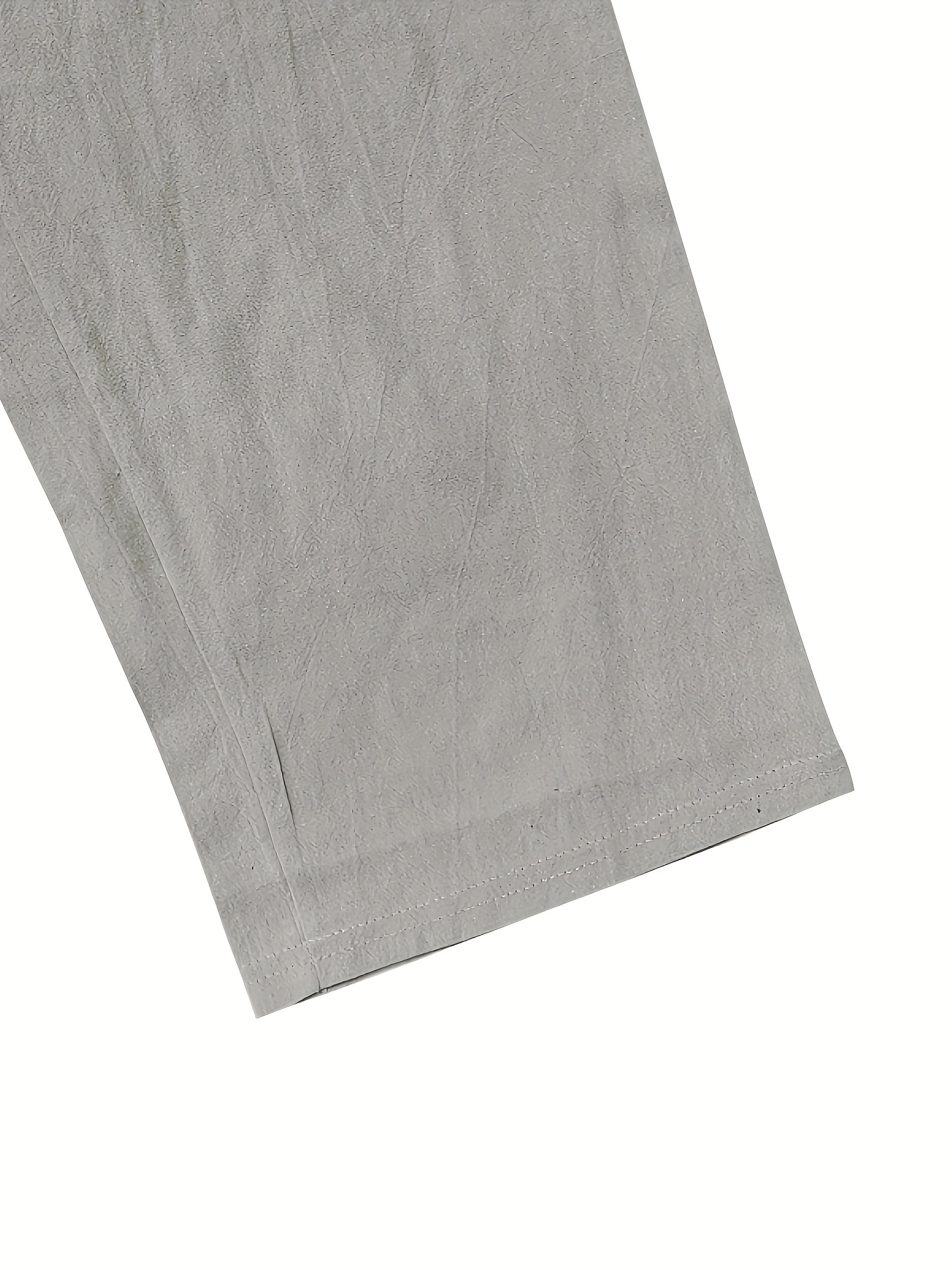 2pcs Men's Heavyweight Linen Pants - 95% Linen 5% Polyester Relaxed-Fit All-Season Trousers with Elastic Waist & Cuff | Breathable Thermal Casual & Horseback Riding Pants for Indoor/Outdoor Activities | Versatile for Semi-Formal to Casual Attire