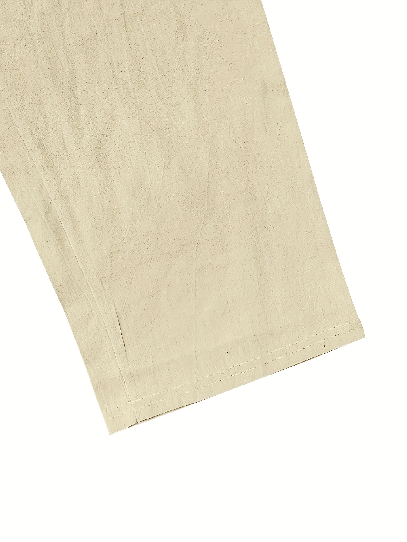 2pcs Men's Heavyweight Linen Pants - 95% Linen 5% Polyester Relaxed-Fit All-Season Trousers with Elastic Waist & Cuff | Breathable Thermal Casual & Horseback Riding Pants for Indoor/Outdoor Activities | Versatile for Semi-Formal to Casual Attire