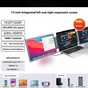 Single Cable Laptop Screen Extender