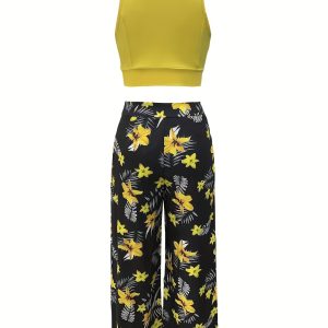 Tank Top And Long Pants Outfit