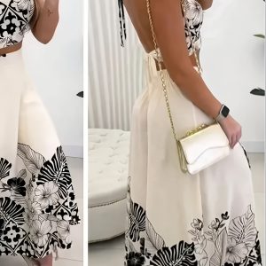 Casual Skirt Set with Top