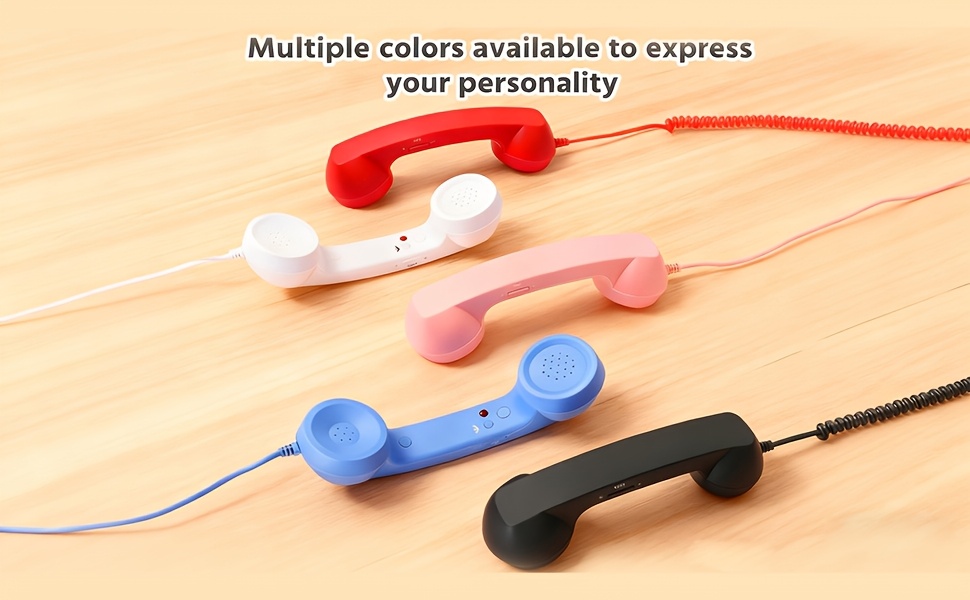 Black Retro Phone Handset, USB-C Plug & Play, Perfect Companion for Office Equipment & Phone Accessories. Nostalgic Design, Practical & Stylish, A Thoughtful Gift for Friends.
