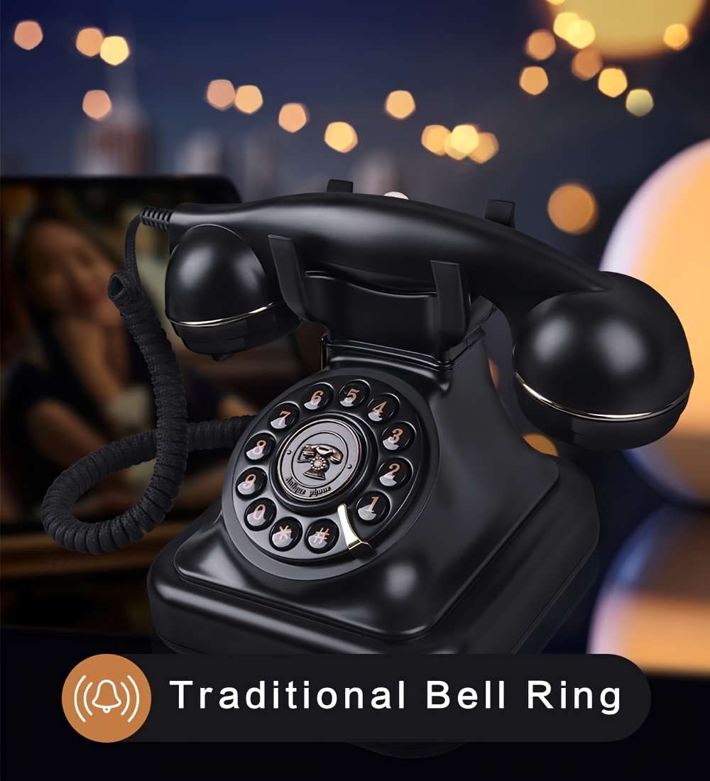 Retro Classic Desktop Landline Phone with Components/Board - Low-Voltage (36V) Multi-Line Telephone for home Office School Desk, Compatible with standard Phone Lines (No modern dependencies)
