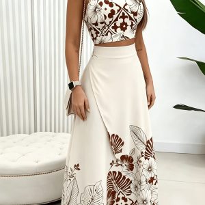 Casual Skirt Set with Top