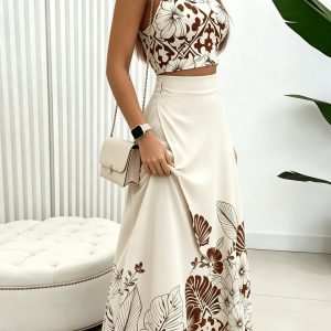 Casual Skirt Set with Top