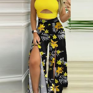 Tank Top And Long Pants Outfit