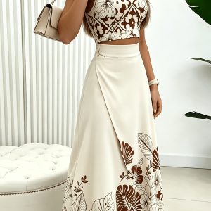 Casual Skirt Set with Top