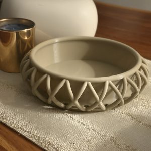 3D printed woven basket-style key tray